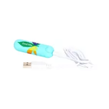 Jessi 420 Blue 10-Function Rechargeable Waterproof Weed Leaf Bullet Vibrator - 3 Inch at Spencer's