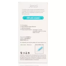 Jessi 420 Blue 10-Function Rechargeable Waterproof Weed Leaf Bullet Vibrator - 3 Inch at Spencer's