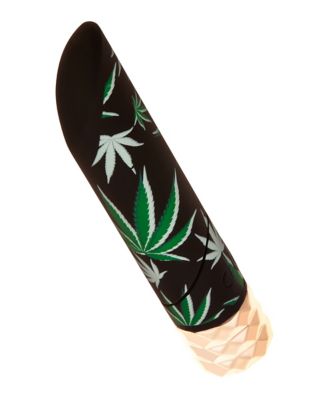 Jane 25-Function Rechargeable Waterproof Weed Leaf Bullet Vibrator - 5 Inch