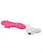 10-Function Rechargeable Waterproof Weed Leaf Rabbit Vibrator - 11 Inch