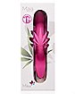 10-Function Rechargeable Waterproof Weed Leaf Rabbit Vibrator - 11 Inch