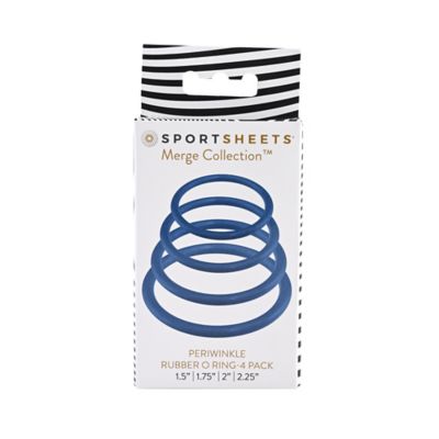 Blue Dildo Harness O-Rings - 4 Pack