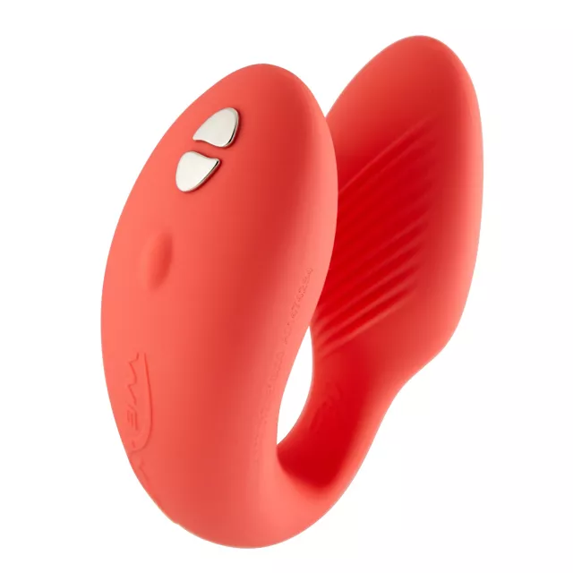 Chorus 10-Function Rechargeable Waterproof Couples Vibrator Coral 3 Inch - We-Vibe at Spencer's