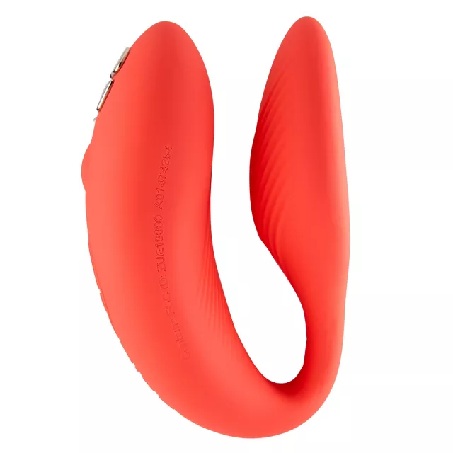 Chorus 10-Function Rechargeable Waterproof Couples Vibrator Coral 3 Inch - We-Vibe at Spencer's