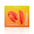Chorus 10-Function Rechargeable Waterproof Couples Vibrator Coral 3 Inch - We-Vibe at Spencer's