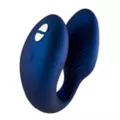 Chorus 10-Function Rechargeable Waterproof Couples Vibrator Blue 3 Inch - We-Vibe at Spencer's