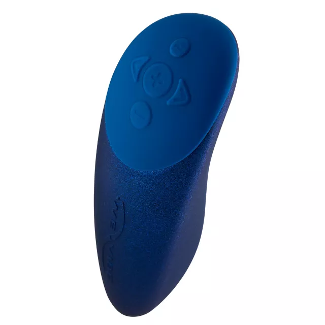 Chorus 10-Function Rechargeable Waterproof Couples Vibrator Blue 3 Inch - We-Vibe at Spencer's