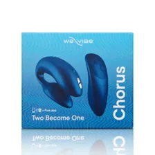 Chorus 10-Function Rechargeable Waterproof Couples Vibrator Blue 3 Inch - We-Vibe at Spencer's