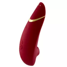 Premium 2 14-Function Rechargeable Waterproof  Clitoral Stimulator Bordeaux 6.5 Inch - Womanizer at Spencer's