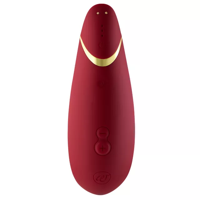 Premium 2 14-Function Rechargeable Waterproof  Clitoral Stimulator Bordeaux 6.5 Inch - Womanizer at Spencer's