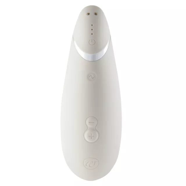 Premium 2 14-Function Rechargeable Waterproof  Clitoral Stimulator Gray 6.5 Inch - Womanizer at Spencer's