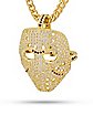CZ Jason Mask Chain Necklace - Friday the 13th
