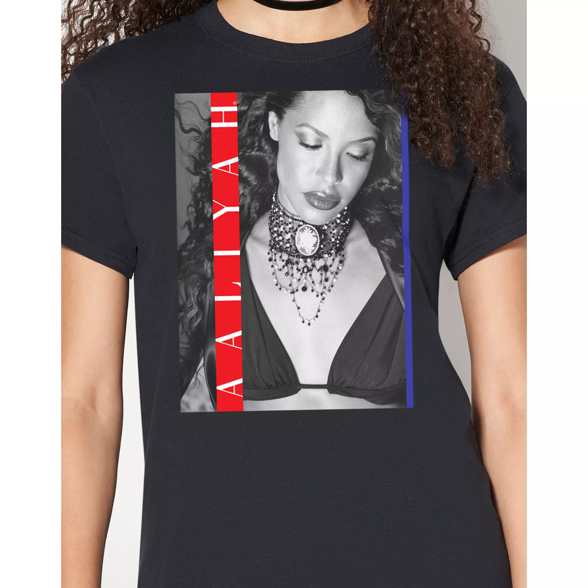 Aaliyah Red Stripe T Shirt at Spencer's