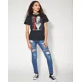 Aaliyah Red Stripe T Shirt at Spencer's