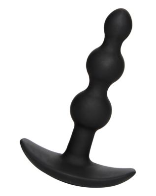 A-Play Beaded Rechargeable Waterproof Vibrating Butt Plug - 5.5 Inch