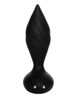 Desire 10-Function Rechargeable Vibrating Butt Plug 4 Inch - Black
