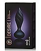 Desire 10-Function Rechargeable Vibrating Butt Plug 4 Inch - Black