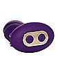 Desire 10-Function Rechargeable Vibrating Butt Plug 4 Inch - Purple