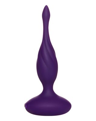 Discover 10-Function Rechargeable Vibrating Butt Plug 5.5 Inch - Purple