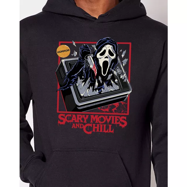 Ghost Face Scary Movies and Chill Hoodie - Steven Rhodes at Spencer's