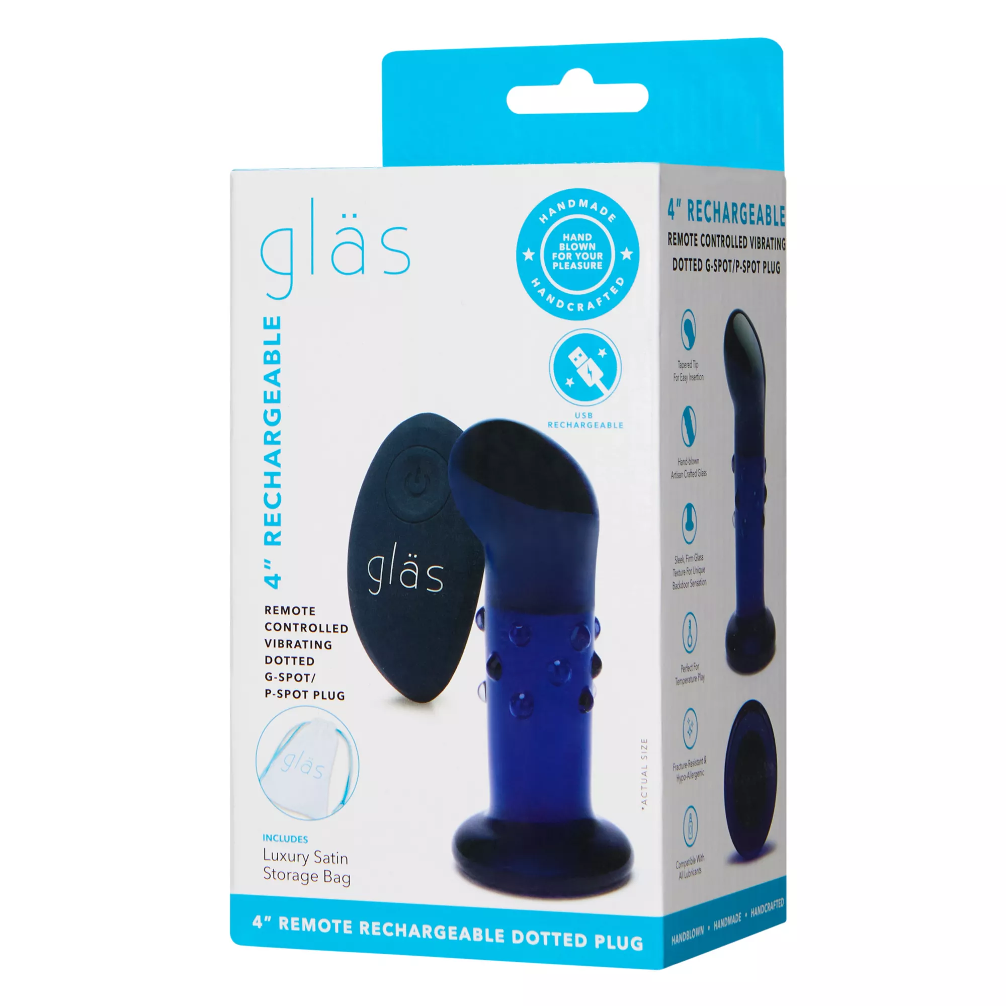 Rechargeable Vibrating G-Spot and P-Spot Plug - 4 Inch at Spencer's