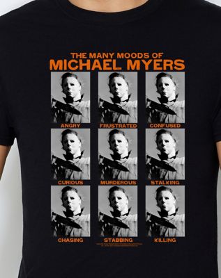The Many Moods of Michael Myers T Shirt - Halloween