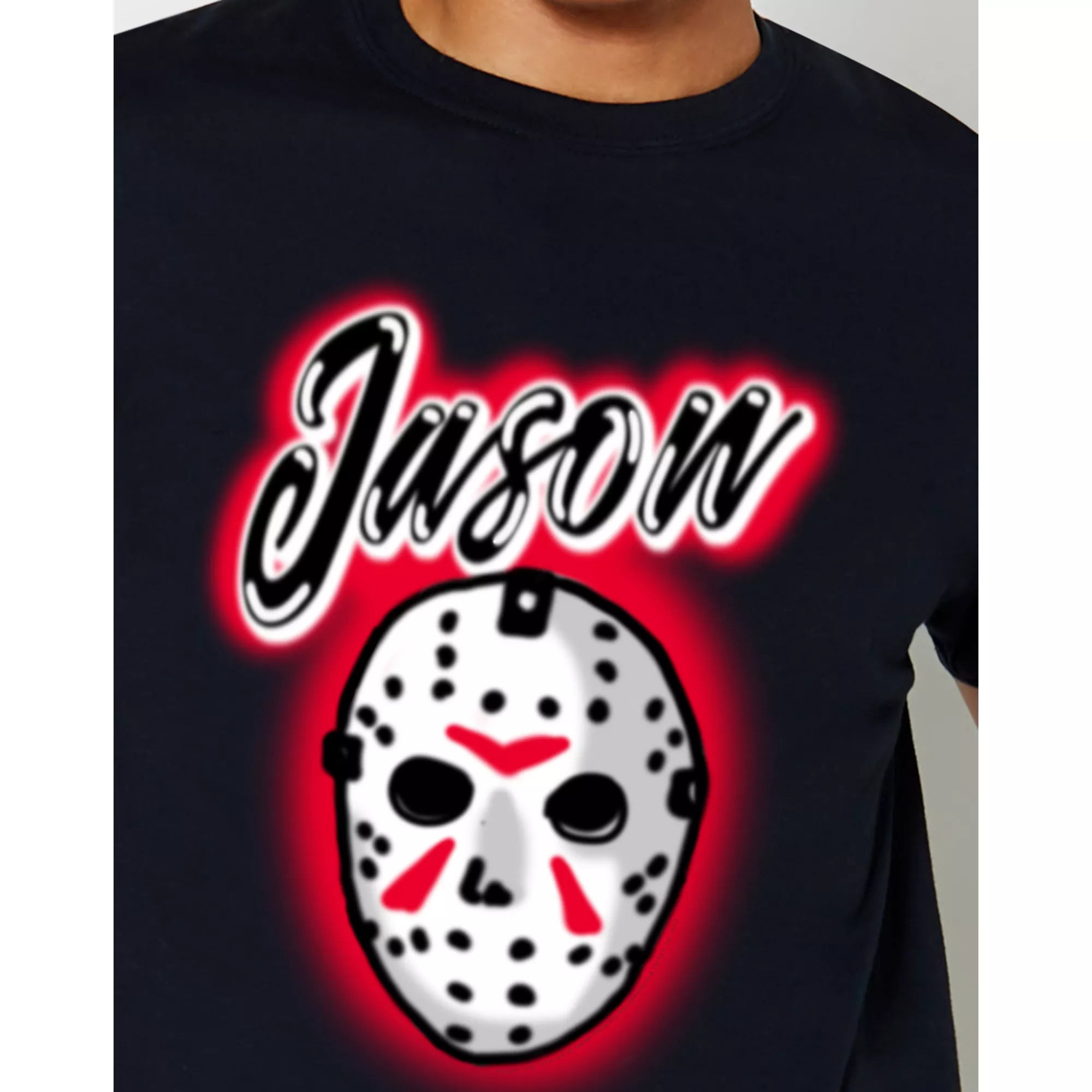 Airbrush Jason Voorhees Mask T Shirt - Friday the 13th at Spencer's