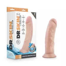 Self-Lubricating Waterproof Dildo 8 Inch - Beige at Spencer's