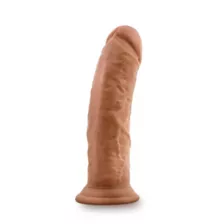 Self-Lubricating Waterproof Dildo 8 Inch - Dark Beige at Spencer's