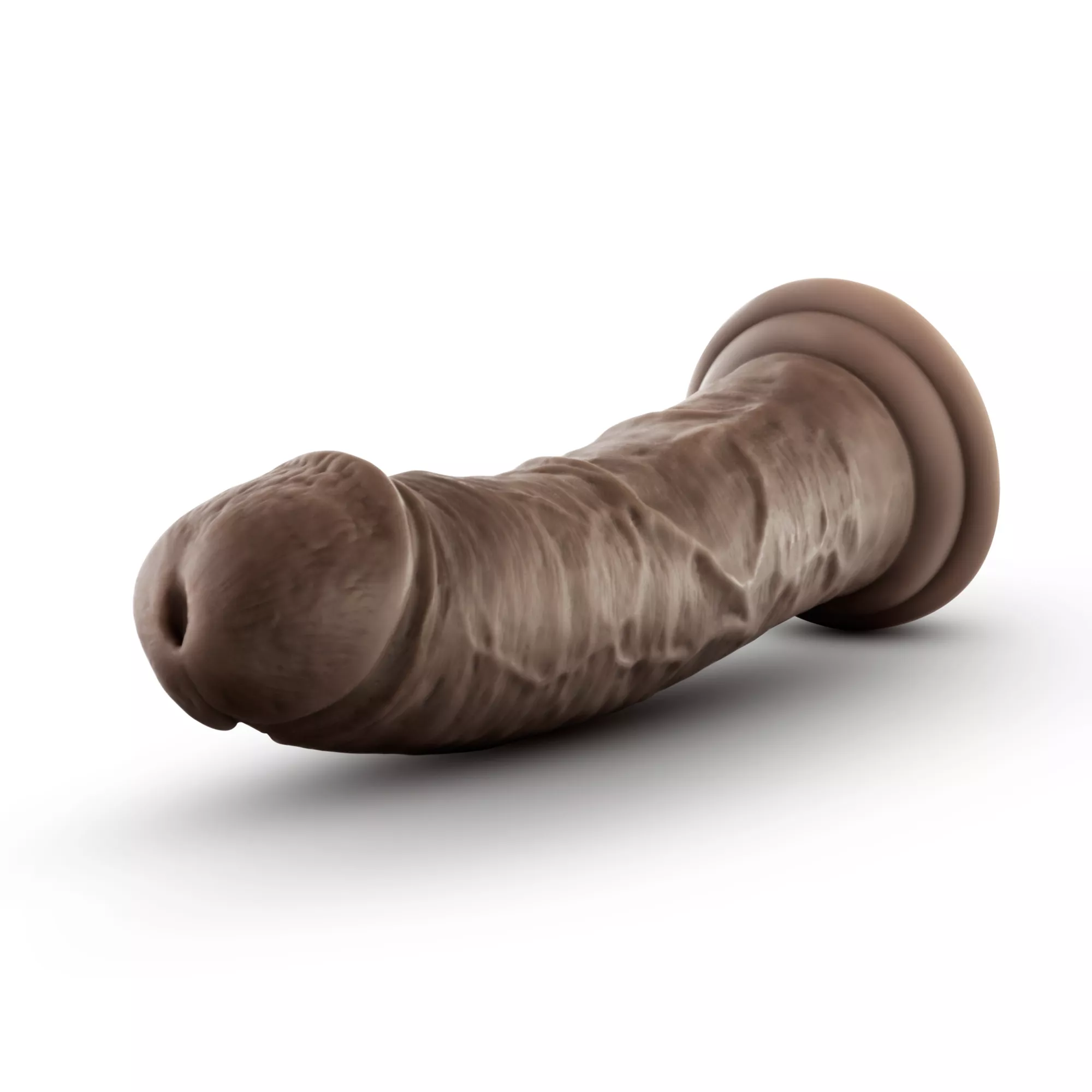 Self-Lubricating Waterproof Dildo 8 Inch - Brown at Spencer's