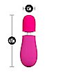 Pink Petite 10-Function Waterproof Wand Massager - 5 Inch