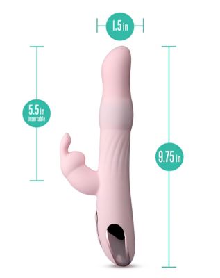 Lush Aurora 15-Function Rechargeable Waterproof Rabbit Vibrator - 9.8 Inch
