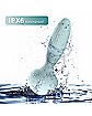 Mushroom 7-Function Rechargeable Waterproof Vibrating Wand Massager Green - 6.3 Inch