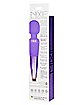 Nixie 20-Function Waterproof Rechargeable Wand Massager 8 Inch - Purple