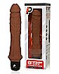 7-Function Realistic Girthy Rechargeable Waterproof Vibrator 9.6 Inch - Brown
