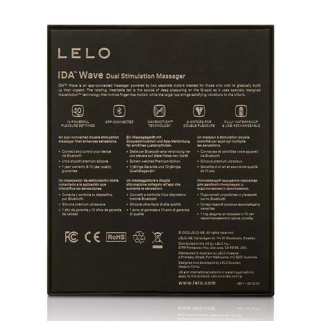 LELO Ida Wave Vibrator Black at Spencer's