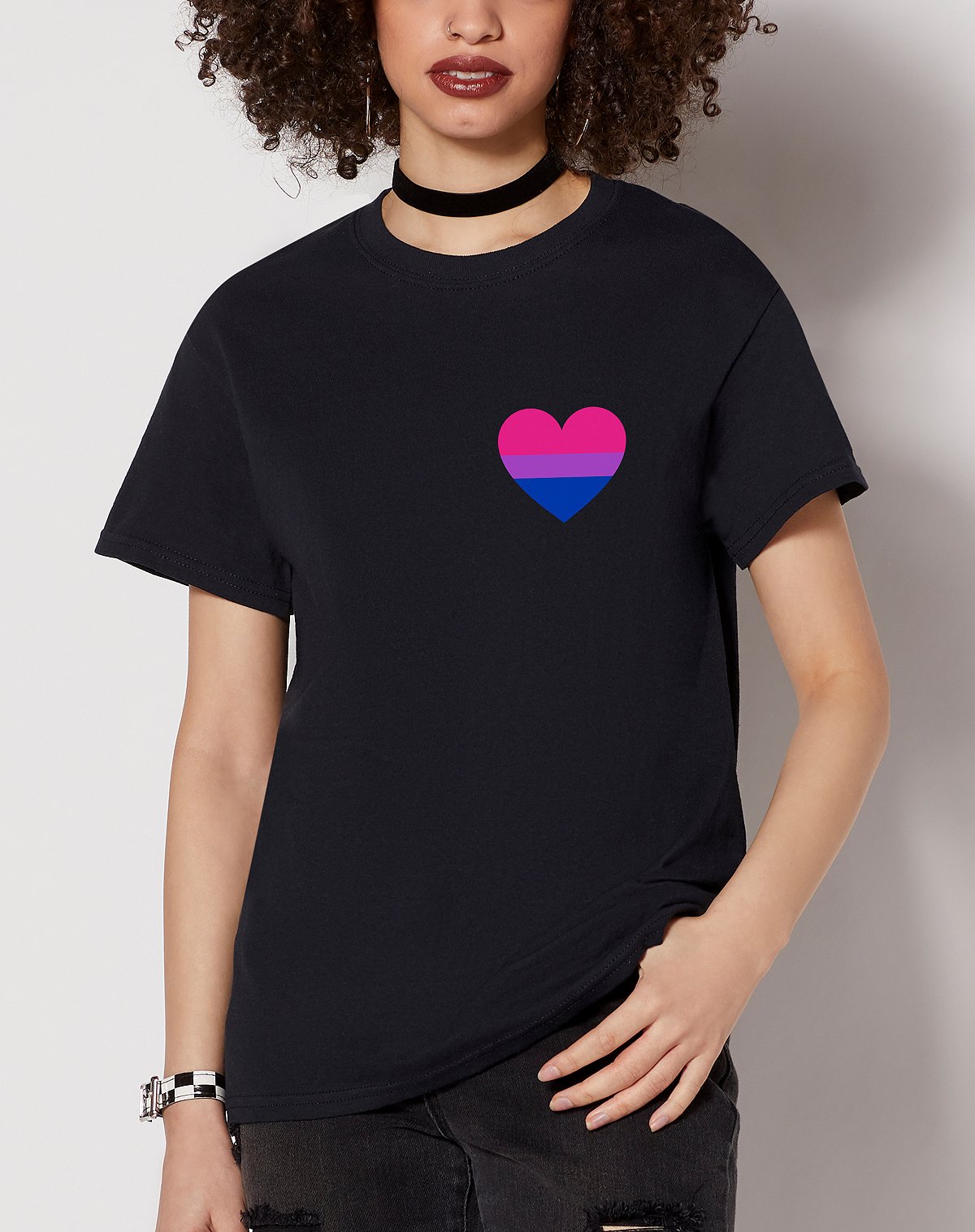 Bisexual Pride Heart T Shirt