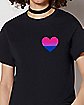 Bisexual Pride Heart T Shirt