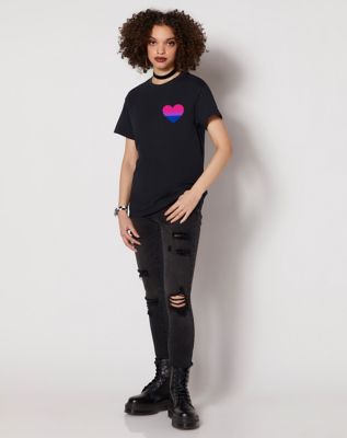 Bisexual Pride Heart T Shirt