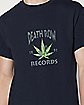Death Row Records Weed Leaf T Shirt