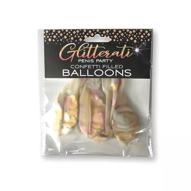 Penis Confetti-Filled Balloons - 5 Pack at Spencer's