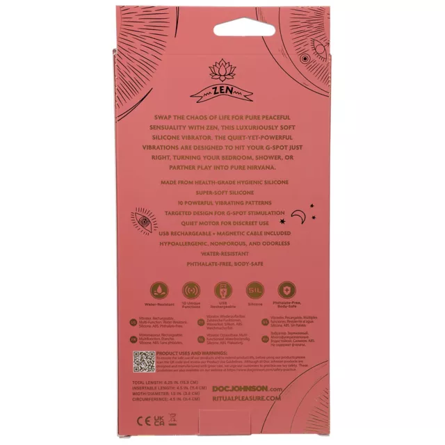 Zen Rechargeable G-Spot Vibrator - 6.1 Inch at Spencer's