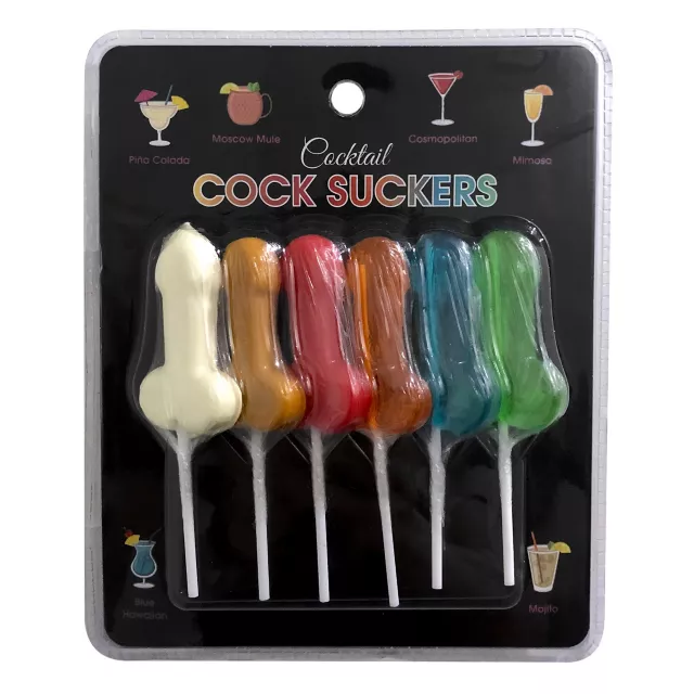 Cocktail Cock Suckers Candy - 6 Pack at Spencer's