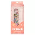 I Heart Dick Heart Confetti Suction Cup Dildo - 6 Inch at Spencer's
