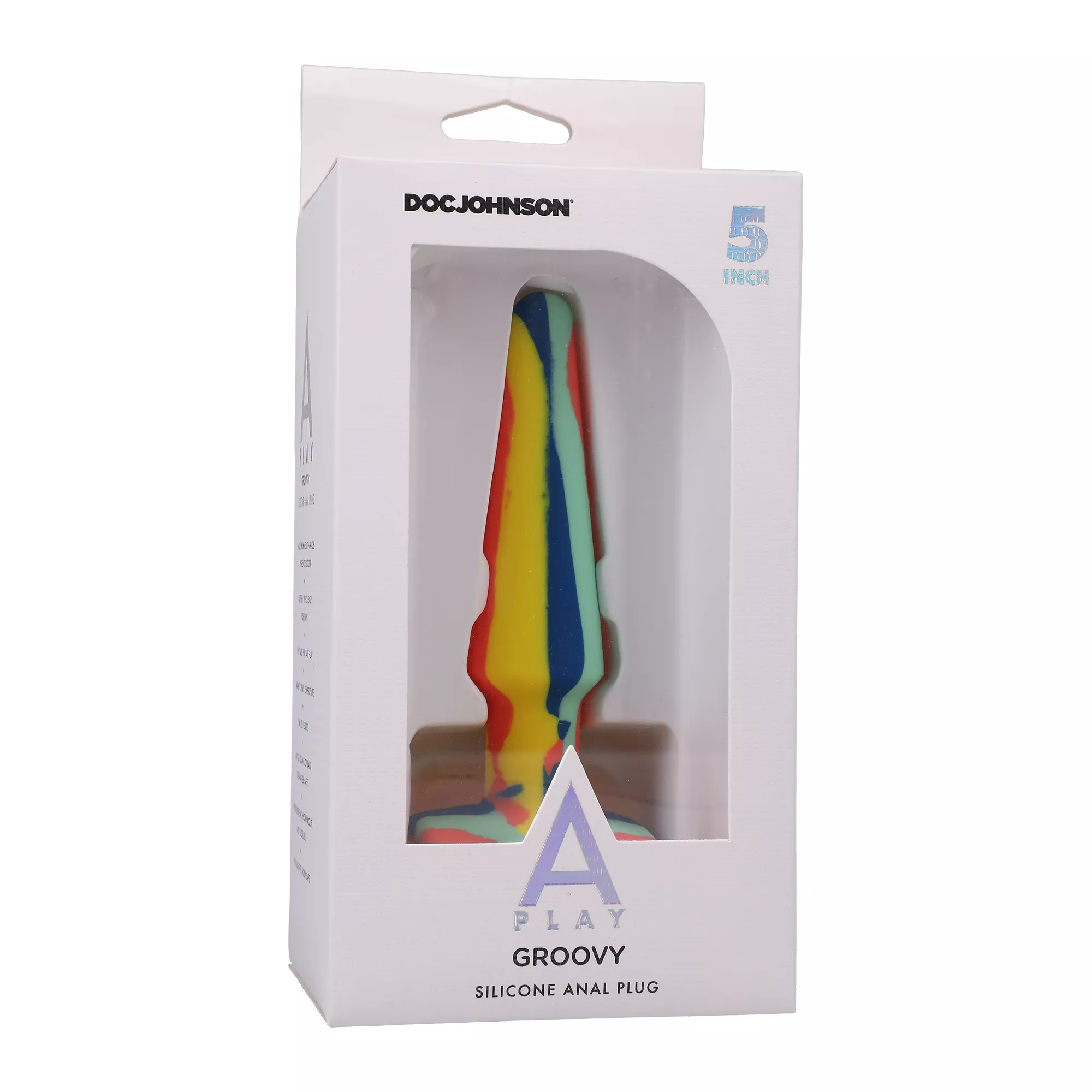 Groovy Butt Plug Multi-Color - 5 Inch at Spencer's