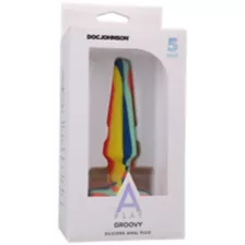 Groovy Butt Plug Multi-Color - 5 Inch at Spencer's