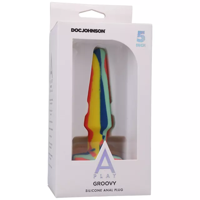 Groovy Butt Plug Multi-Color - 5 Inch at Spencer's