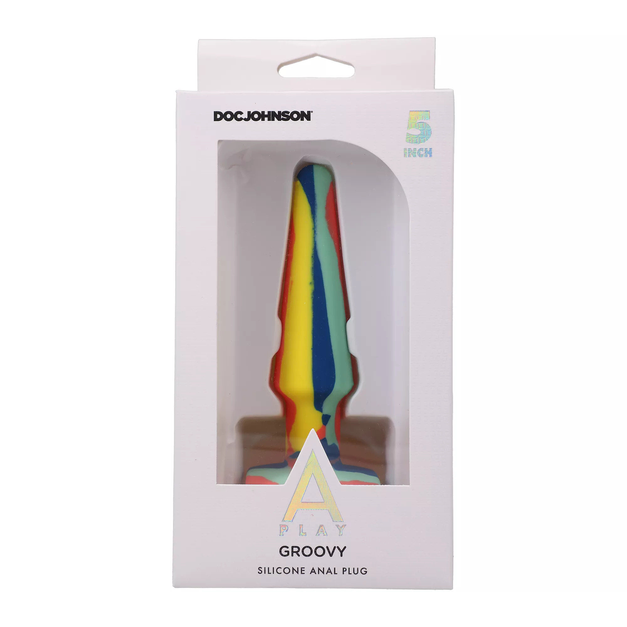 Groovy Butt Plug Multi-Color - 5 Inch at Spencer's