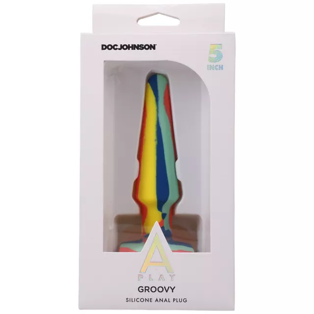 Groovy Butt Plug Multi-Color - 5 Inch at Spencer's