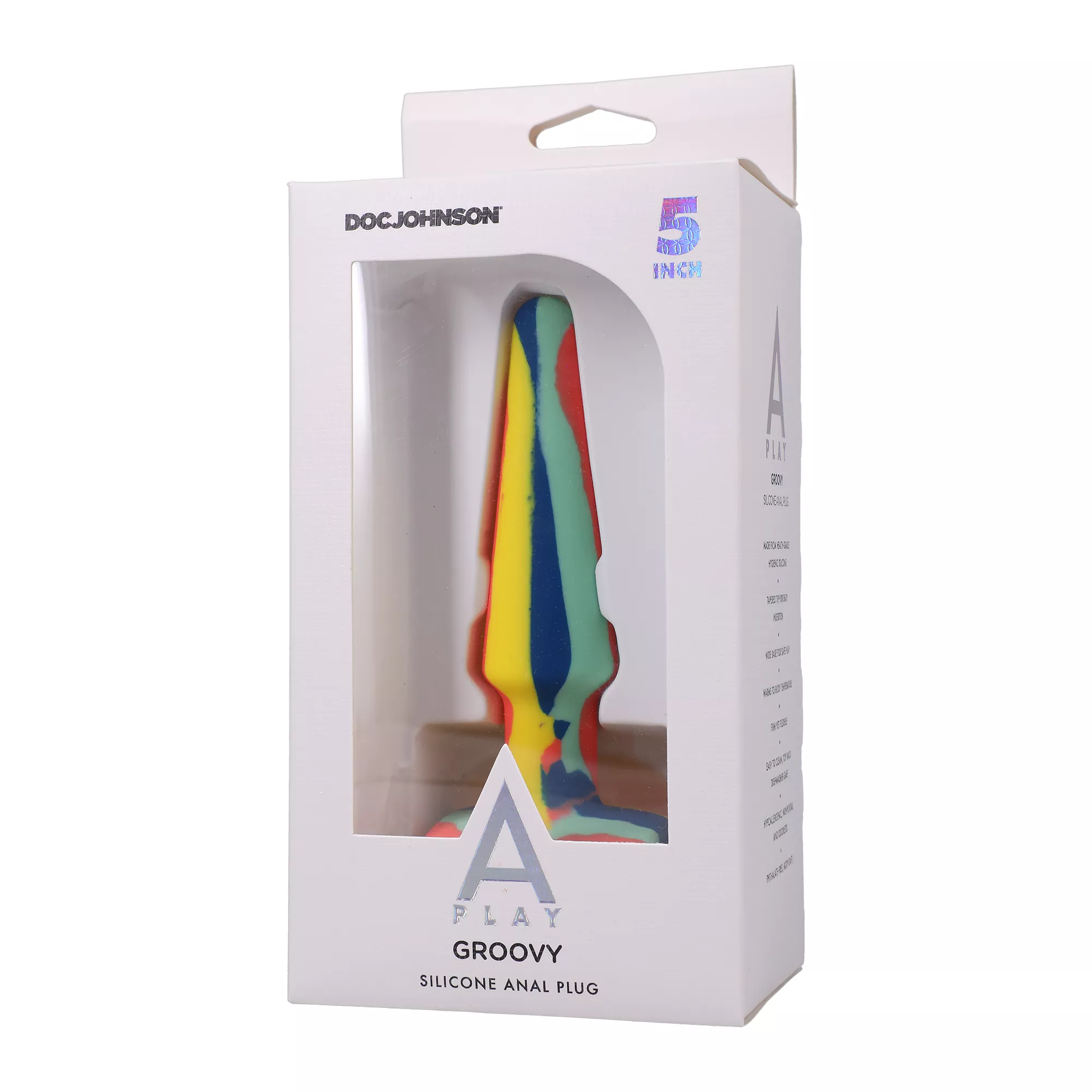 Groovy Butt Plug Multi-Color - 5 Inch at Spencer's